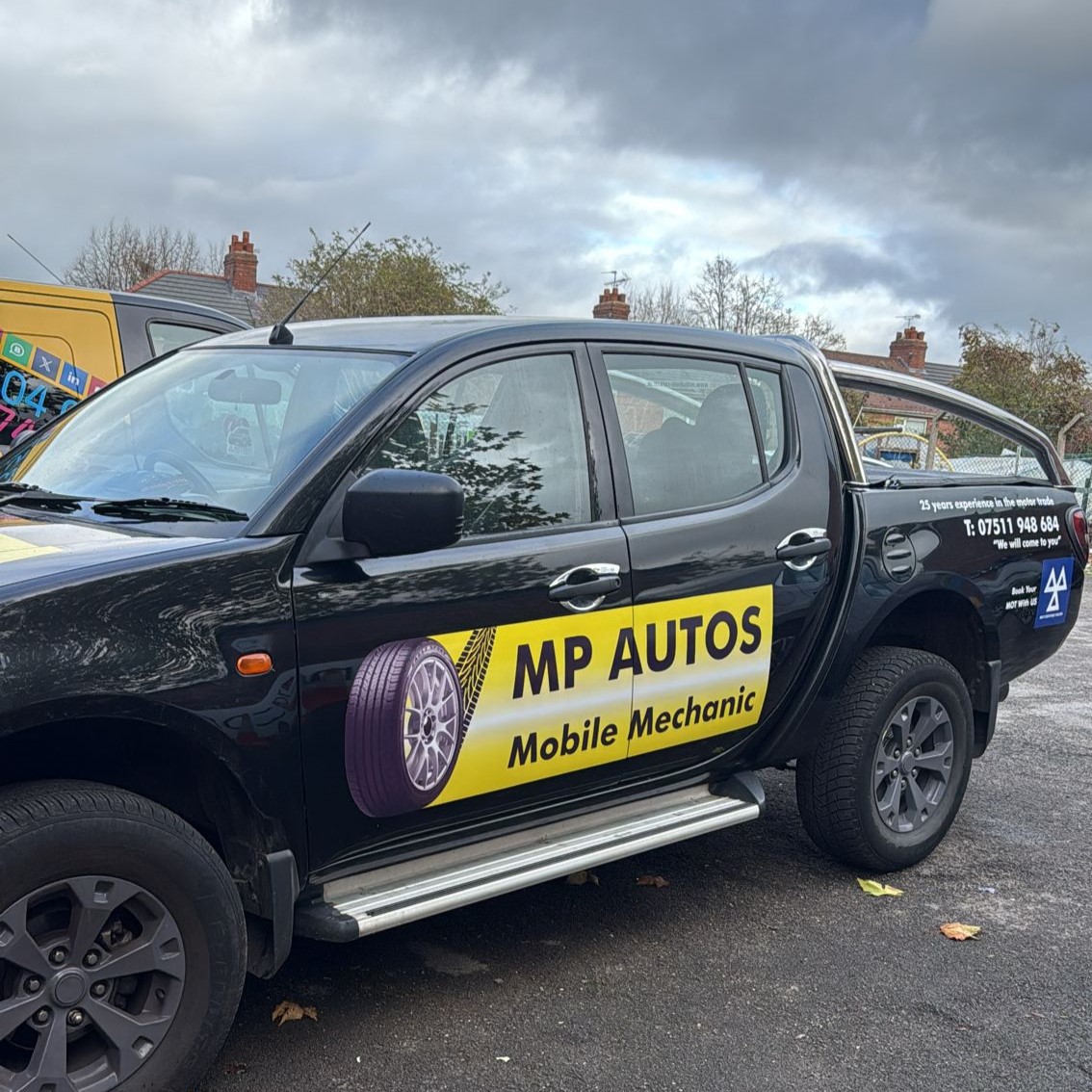 MP Auto sticker front